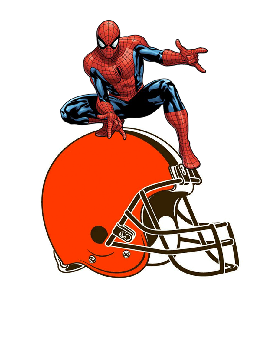 Cleveland Browns Spider Man Logo vinyl decal